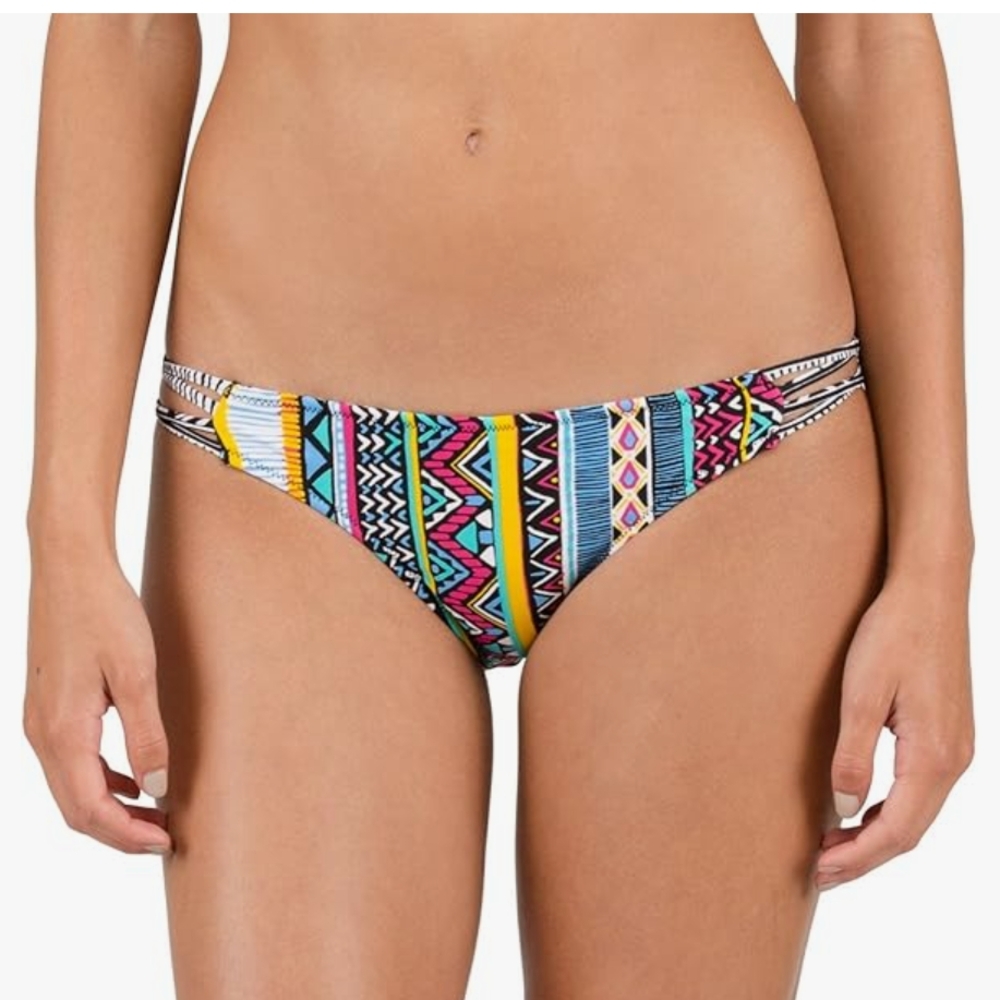 Volcom Reversible Multicolor Geometric Bikini Bottom - Picture 6 of 8